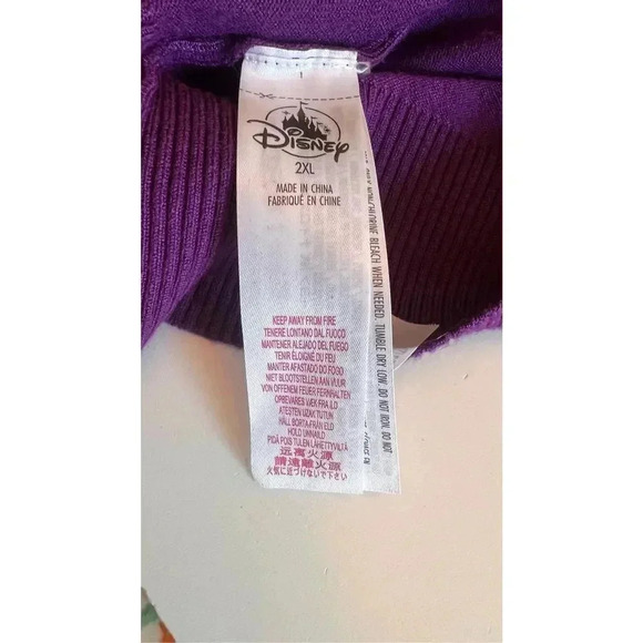 Disney Womens Purple Authentic Coco Mama Imelda Button Cardigan Sweater Size 2XL - Picture 8 of 14